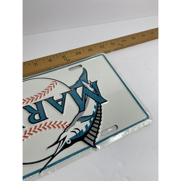 Florida Marlins Vintage Inaugural Season License Plate MLB Baseball SEALED NEW - Picture 4 of 5